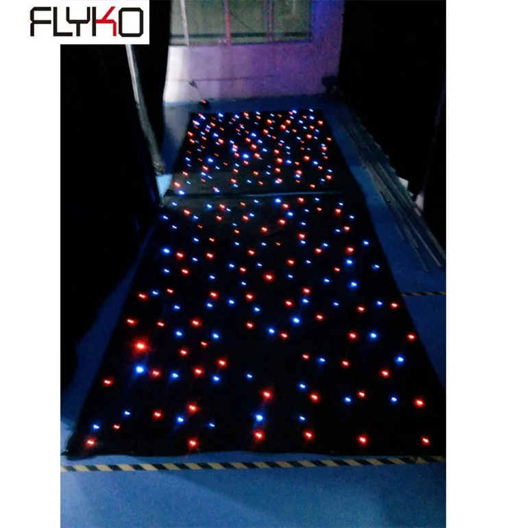 

indoor use cheap LED star curtain 3* 6m RGB single color 16pcs/sqm