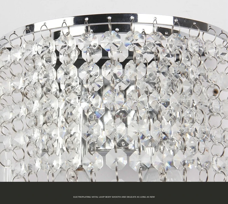 Lâmpada de Parede do Quarto Sala de Estar Luzes do Banheiro Cristal Levou Moderna Corredor Arandela Home Indoor Decoração Iluminação E14 Luz 10 Luz Parede do quarto Sala de estar