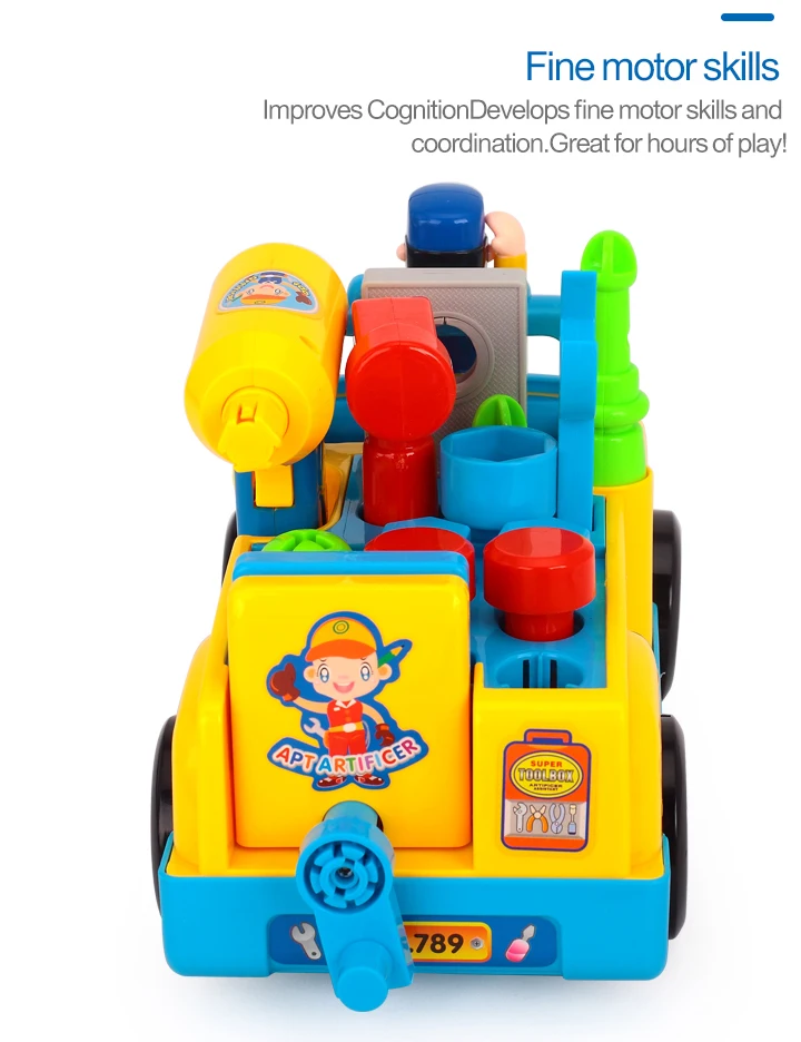Elettctric игрушки многофункциональный инструмент автомобиль игрушка разбирать автомобиль Дети Обучающие Игрушки для раннего развития для детей 36 месяцев