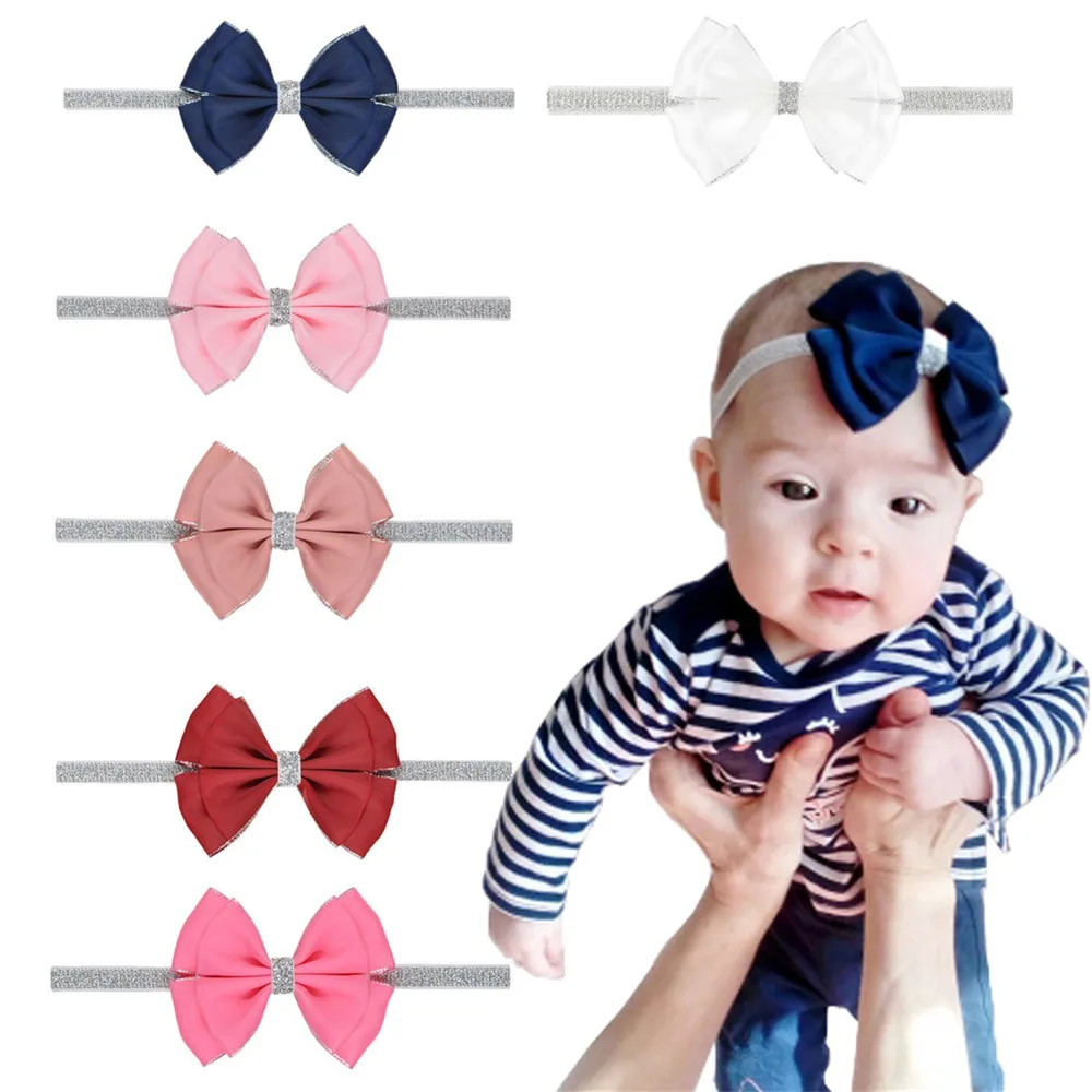 Headbands Grosgrain Ribbon 4" Hair Bows Headband Big Bow Hair Bands for