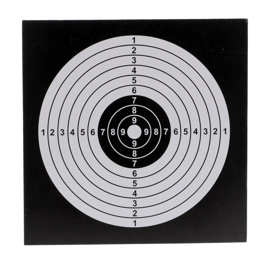 Pack of 100 Archery Paper Target for Shooting Hunting Arrow Recurve Compound Bow Archery Target Faces Archery Target Paper 