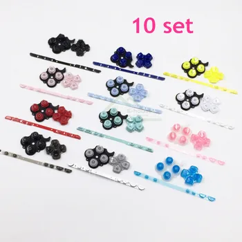 

10 set Colorful Left Right Buttons Set Replacement for PSP 2000 for PSP2000 Game Console Buttons Kit Repair Part without packing