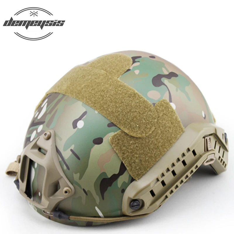 Легкий Камуфляжный Быстрый Шлем Защитная военная игра Пейнтбол шлем военный MH Тактический шлем - Цвет: multicam