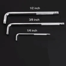 1/" 3/8" 1/" Привод L Тип изогнутый удлинитель ключа соединительная планка для трещотки водителя инструмент для ремонта авто изогнутый удлинитель