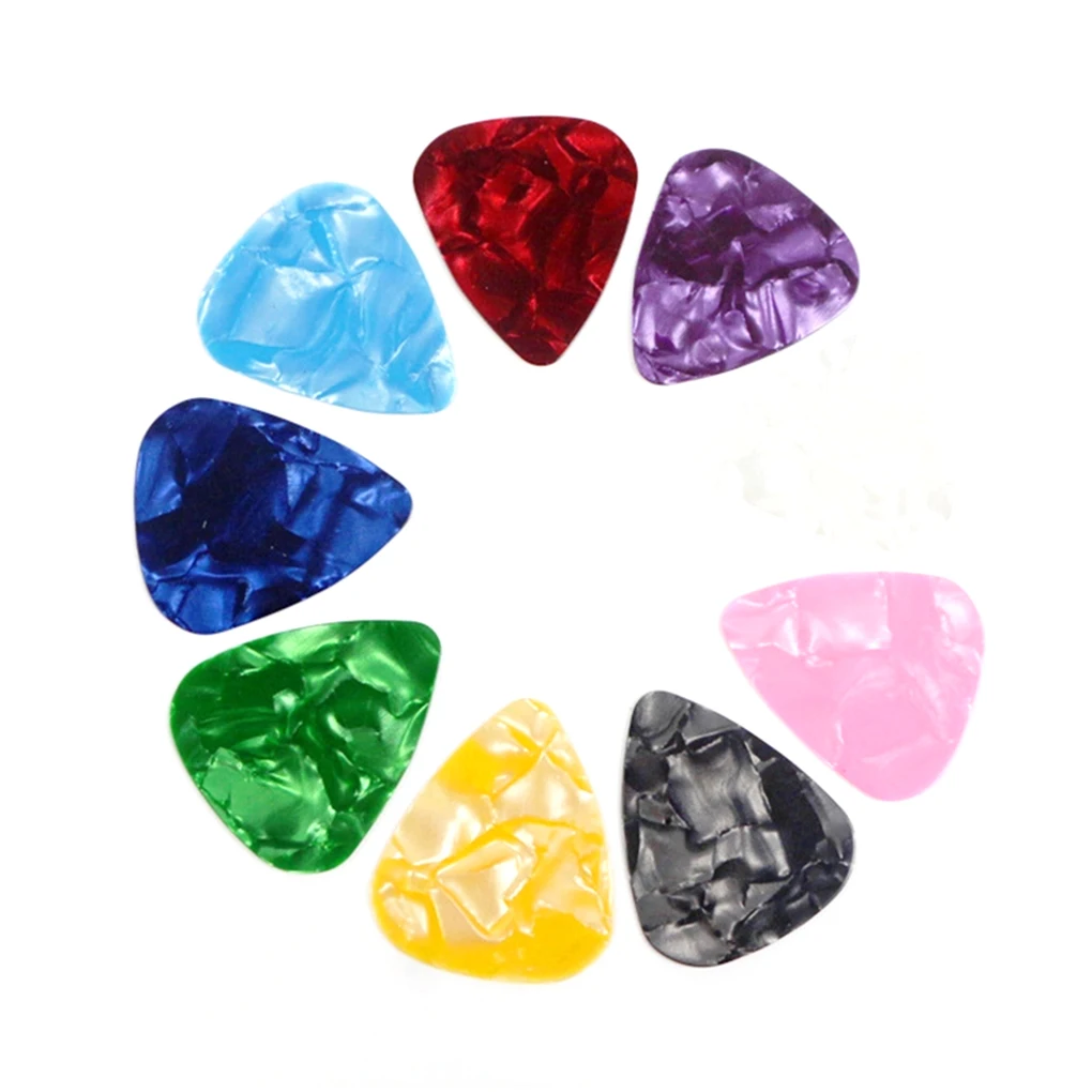 

10 pieces 0.46 mm Celluloid Guitar Pick Mediator for Acoustic Electric Random