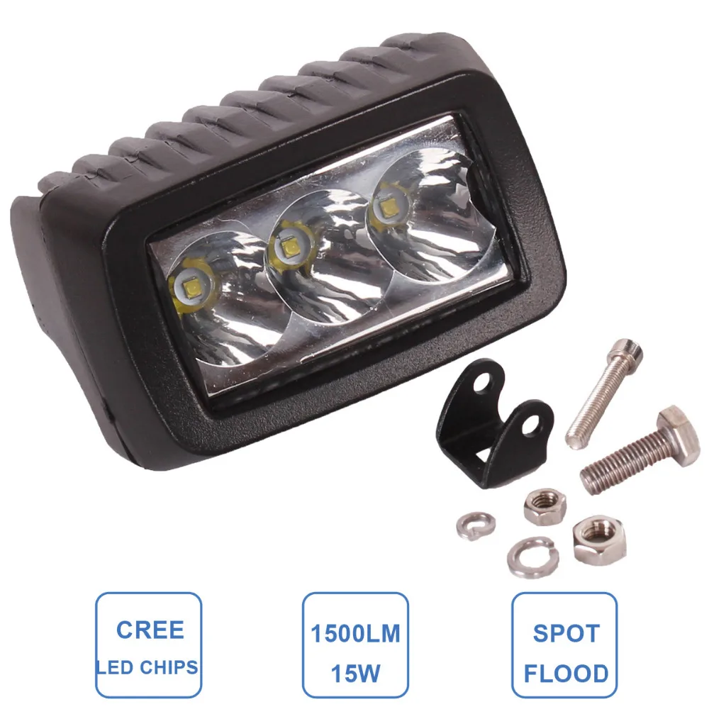 15W Worklight LED Fog Lamp Car ATV SUV 4WD UTE Motorcycle Truck Off
