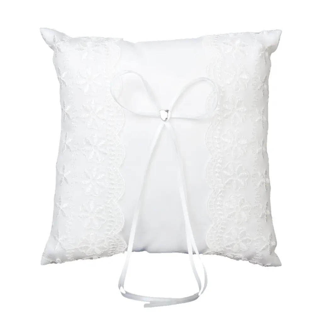 

Wedding Ring Pillow Pillow Cushion - White 20cmx20cm