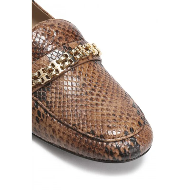 brown_round_toe_python_chunky_heels_loafers_for_women_with_chains_3_