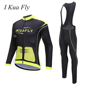 

I Kua Fly Bike Jersey Set Men Long Sleeves MTB Breathable Bicycle Wear Maillot Bike Maillot Cycling Clothing Set Ciclismo 4