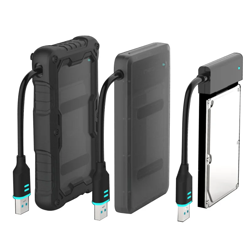 À prova dwaterproof água 3 em 1 móvel hdd caso gabinete usb 3.0 para sata hdd disco rígido externo caso dropproof