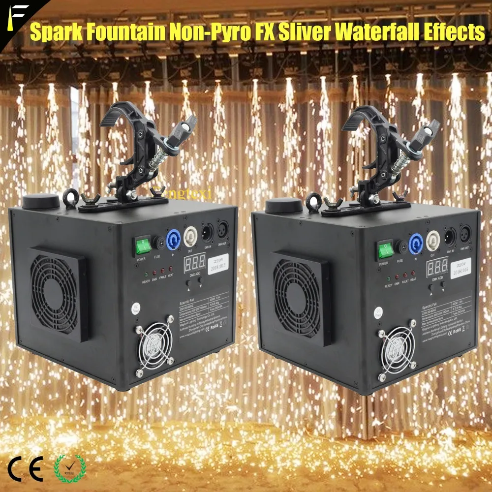 2pcs Stage Dj Effect Hanging Spark Fountain Machine Fire Sparkle