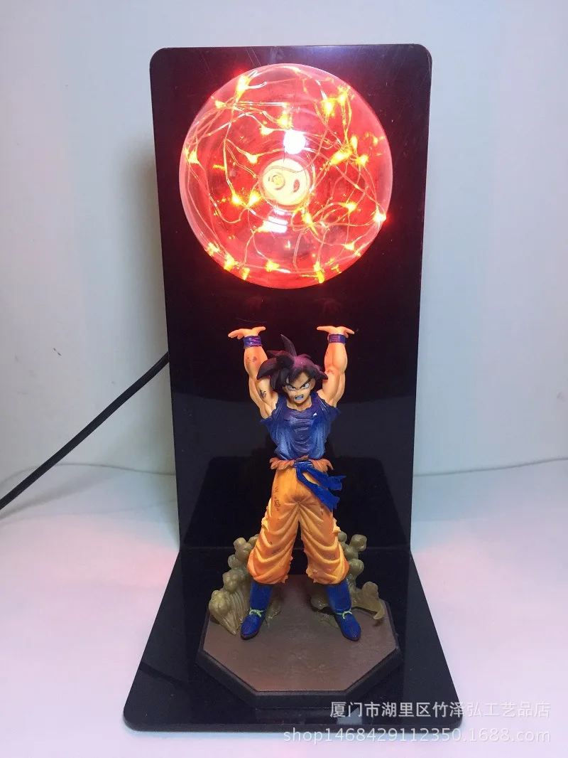 Dragon Ball Goku силовые бомбы ночник Креативный светодиодный настольный светильник для спальни кабинет Декор новинка подарок для детей игрушки Фигурки подарок - Цвет: C