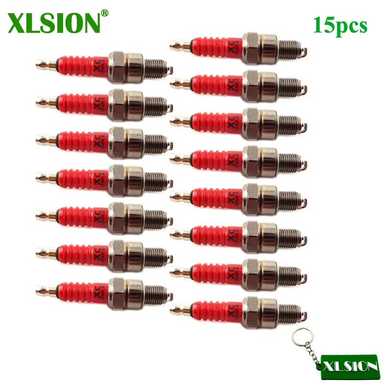XLSION 15x A7TC Свеча зажигания для 50cc 70cc 90cc 110cc 125cc 140cc 150cc 160cc питбайк ATV квадроцикл мопед