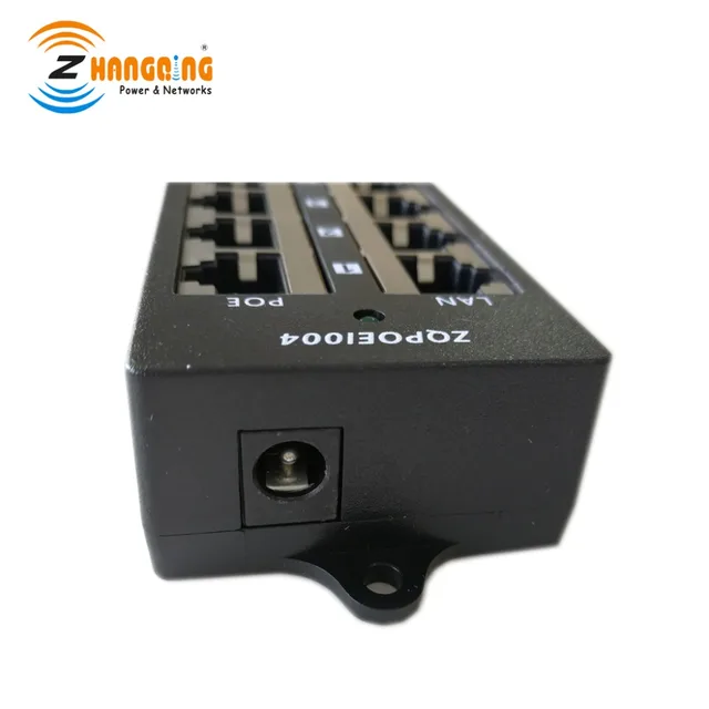 100Mbps Security PoE Injector 4 Port PoE Patch Panel 802.3af/at For Surveillance IP Phone IP Camera 6