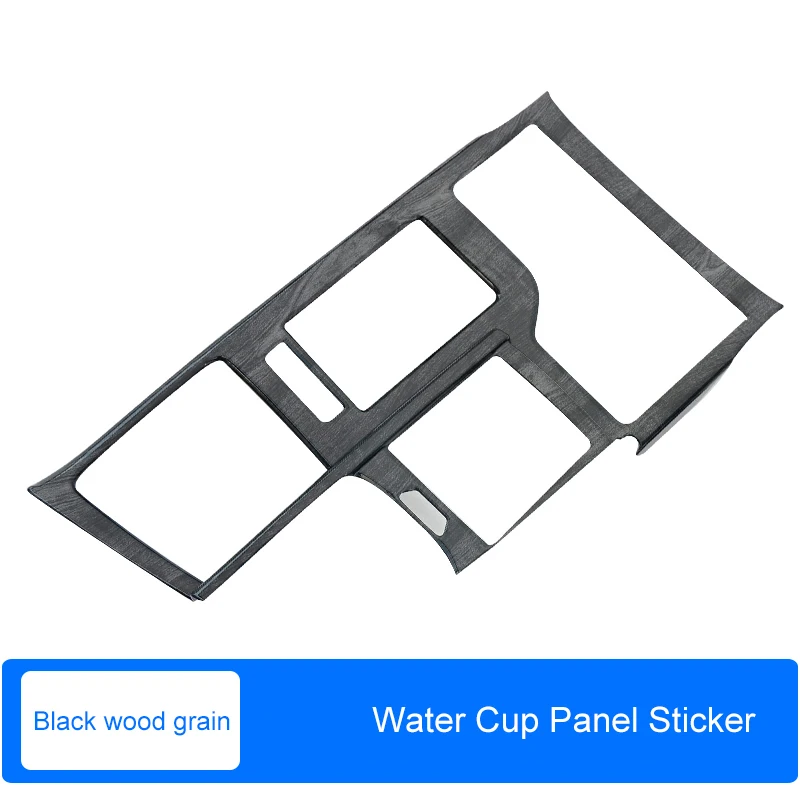 Water Cup Black Wood QHCP ABS переключения передач Панель наклейка крышка украшения углеродного волокна стиль древесины зерна авто аксессуары для Lexus ES200 260 300 H - Название цвета: Water Cup Black Wood