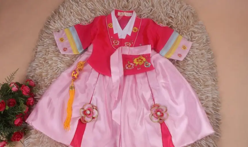 Ограниченное предложение, детское платье «Корейская принцесса», одежда для миноритарных народностей, традиционные костюмы для танцев для девочек, для выступлений на сцене