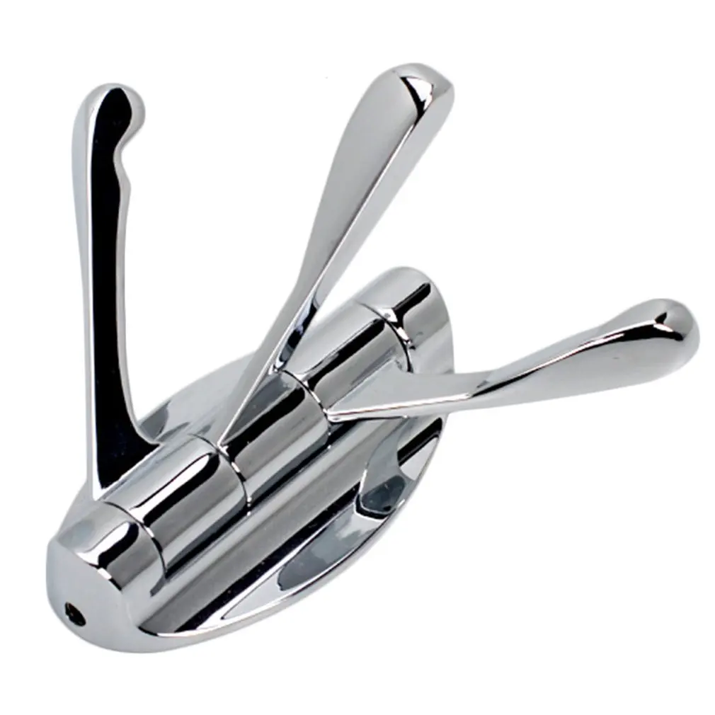 Practical 180 Degree Rotatable Stainless Steel Coat Hanger Home Bathroom Wall Hanging Coat Bag