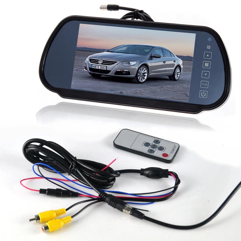 7 Car LCD Media Monitor TV DVD font b GPS b font Screen General CCD Rear