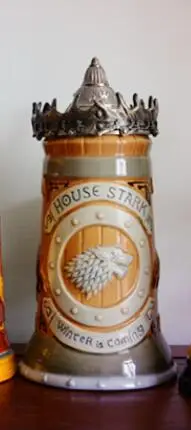 Аниме Игра престолов Пивная кружка чашка подписи Steins House Stark Lannister Targaryen Baratheon 22 oz Керамическая Пивная кружка STEIN - Цвет: Style 3