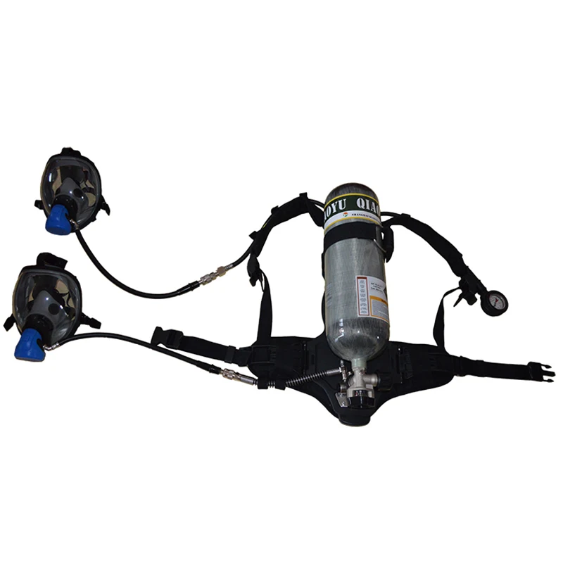 

Fire-fighting Air Breathing Apparatus SCBA with double masks