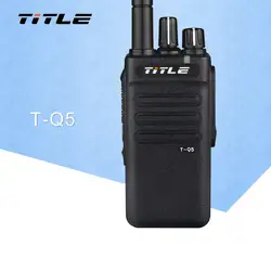 Двухстороннее радио название T-Q5 двухканальные рации UHF 400-470 МГц 8 Вт Мощность 16CH 5000 мАч двойной PTT FM трансивер