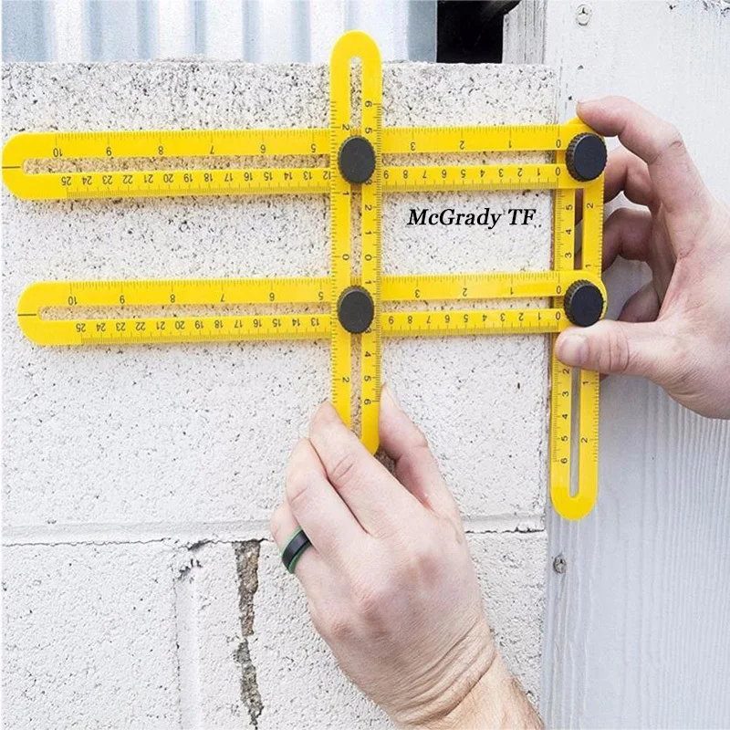 

Plastic Multifunctional Activities Angle Model Angle Ruler Plastic Measuring Tool To Mark Bricks Lumber Laminates Measuring Tool