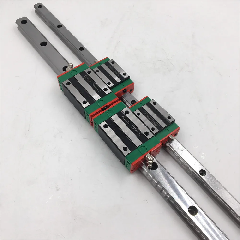 

15mm Linear Rail Guide L-750mm & 2pcs HGH5CA Rail Block Carriage CNC Kit Router HGR15R750C+HGH15CAZAC*2