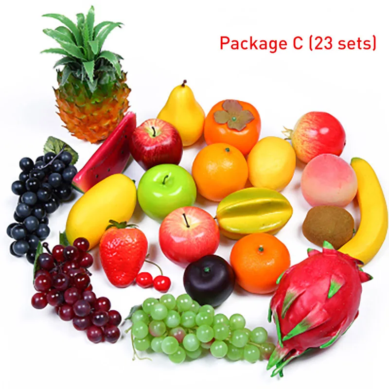 

Fake Fruit Home Decoration Simulation Apple Orange Model Ornament Craft Photography Props Home Christmas Window Decoration