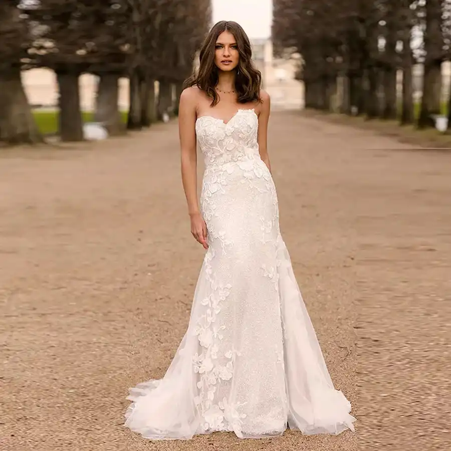 vestido de noiva com corpete