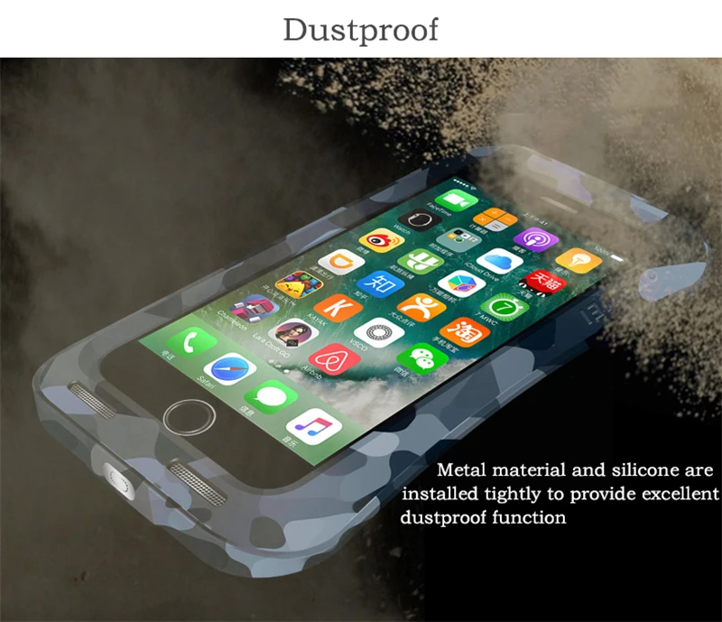 LOVE MEI Camouflage Small Waist Metal Case For iPhone 7 Plus (4)