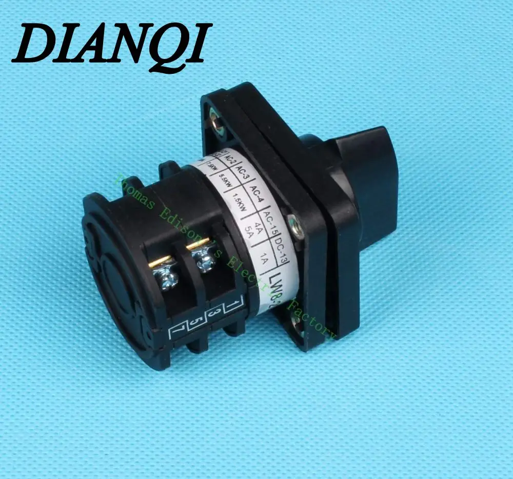 

lw8 changeover switch lw8-20/2 20a 380v Universal change over switch 3 position 2 knots black colour