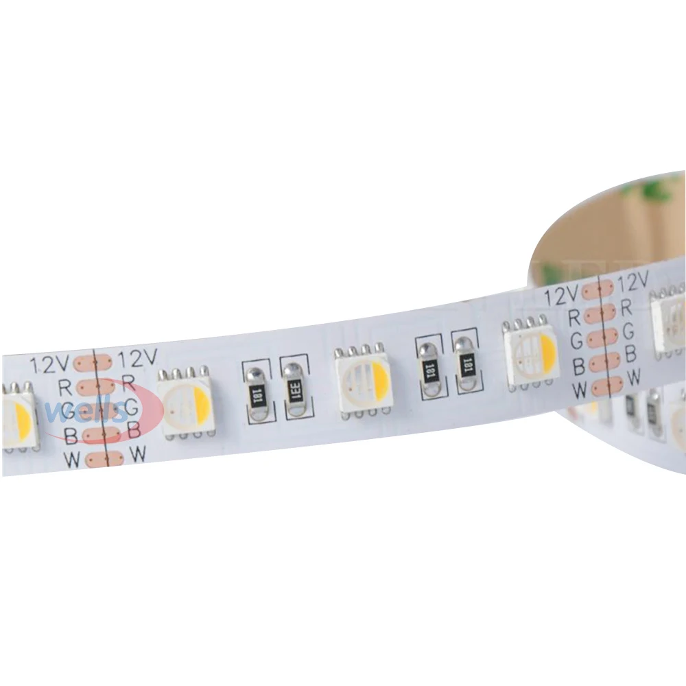 5 м Светодиодная лента RGBW/RGBWW DC12V 5050 SMD 4 цвета в 1 светодиодный чип 60 Светодиодный s/M