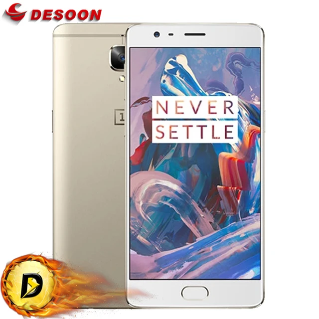 Оригинал Oneplus 3 Три A3000 6 ГБ RAM 64 ГБ ROM Snapdragon 820 Quad Core 5.5 "FHD Android 6.0 4 Г LTE Мобильный Телефон отпечатков пальцев