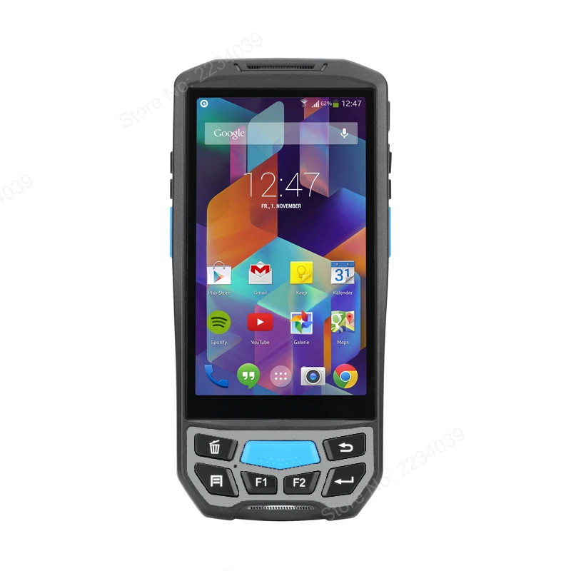 5,0 дюймов 1D/2D QR сканер штрих-кода NFC wifi PDA Android 7,0 5 дюймов беспроводной портативный штрих-код Rearder ручной POS терминал