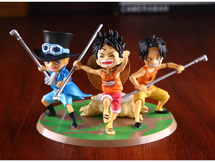 action figure luffy ace sabo
