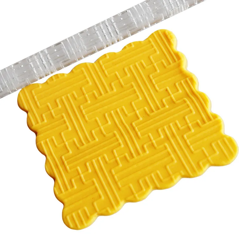 Hot selling Maze pattern non stick rolling pin cupcake roll textured