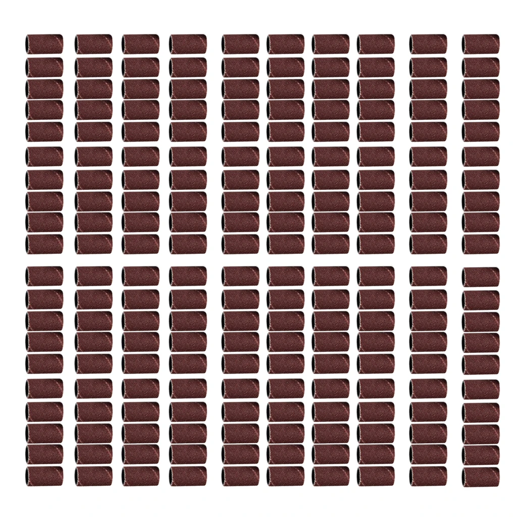 100pcs Nail Dedicated Sanding Ring Bands Grinding Head Polisher Essential Supplies Sand Circle for Nail Drill Bits
