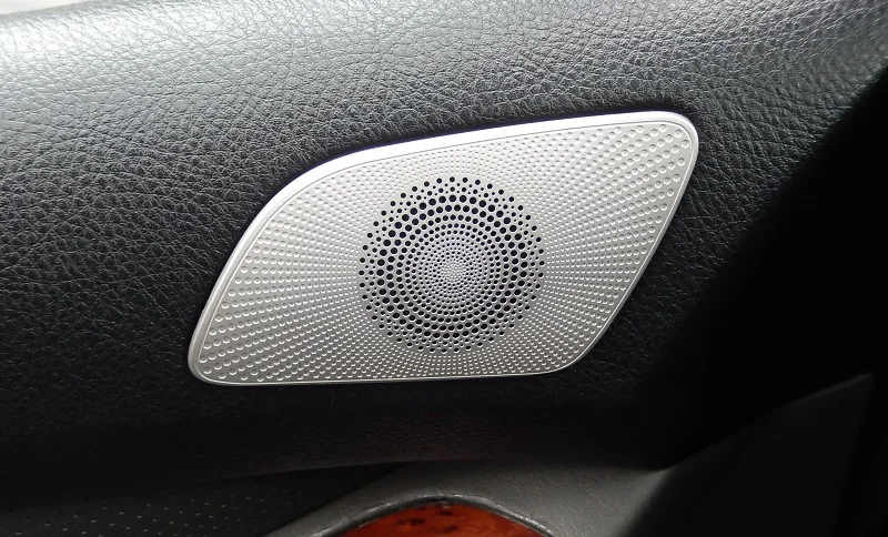 Нержавеющая сталь Передняя дверь аудио звук стерео динамик декоративная Накладка для Toyota Land Cruiser Prado J120 2003-2009 год