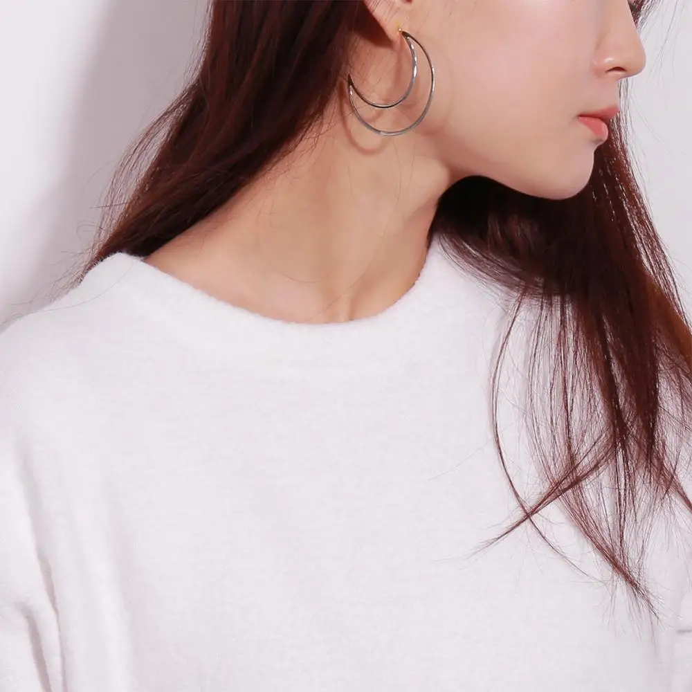 

Earrings Fashion Moon Earrings For Women Tendy Geometric Large Exaggeration Luxury Woman's Jewelry