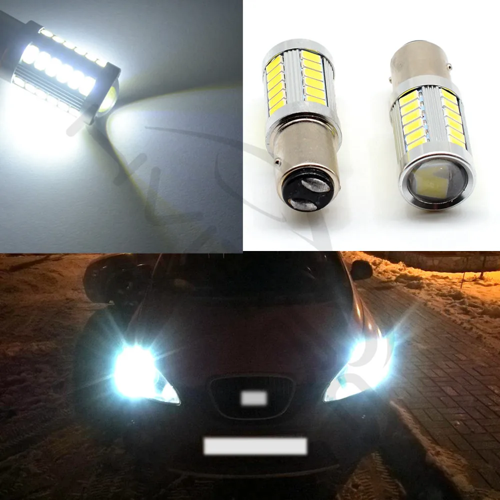 Белый красный 1156 BA15S 1157 BAY15D H4 H7 P21 5 Вт 33SMD 5730 СВЕТОДИОДНЫЙ Автомобильный тормозной светильник, задние лампы, сигнал поворота, автомобильные задние лампы заднего хода DRL