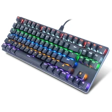 RENAULT Mechanical Keyboard 87 Keys Backlit with Blue Switch Gaming Keyboard for PC Anti-ghosting LED Backlight Teclado Gamer