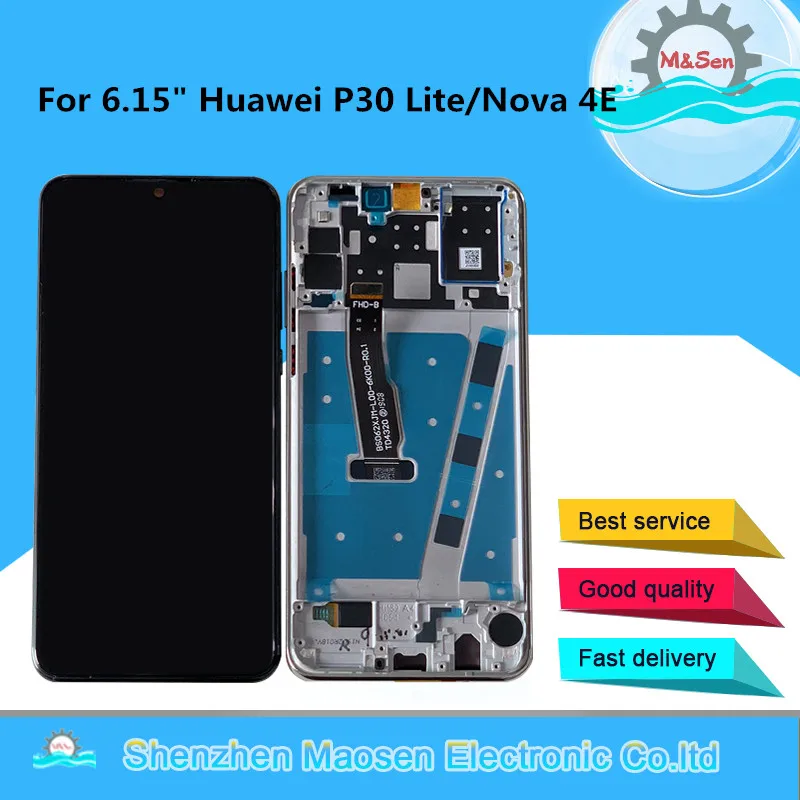 Оригинальный ЖК дисплей M & Sen 6 15 дюйма для Huawei P30 Lite экран с рамкой и сенсорной