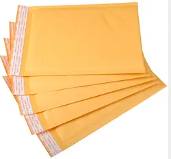 10 шт./компл. желтый Kraft пены конверт подарпосылка почты Запчасти для офисной техники запасных Бесплатная доставка