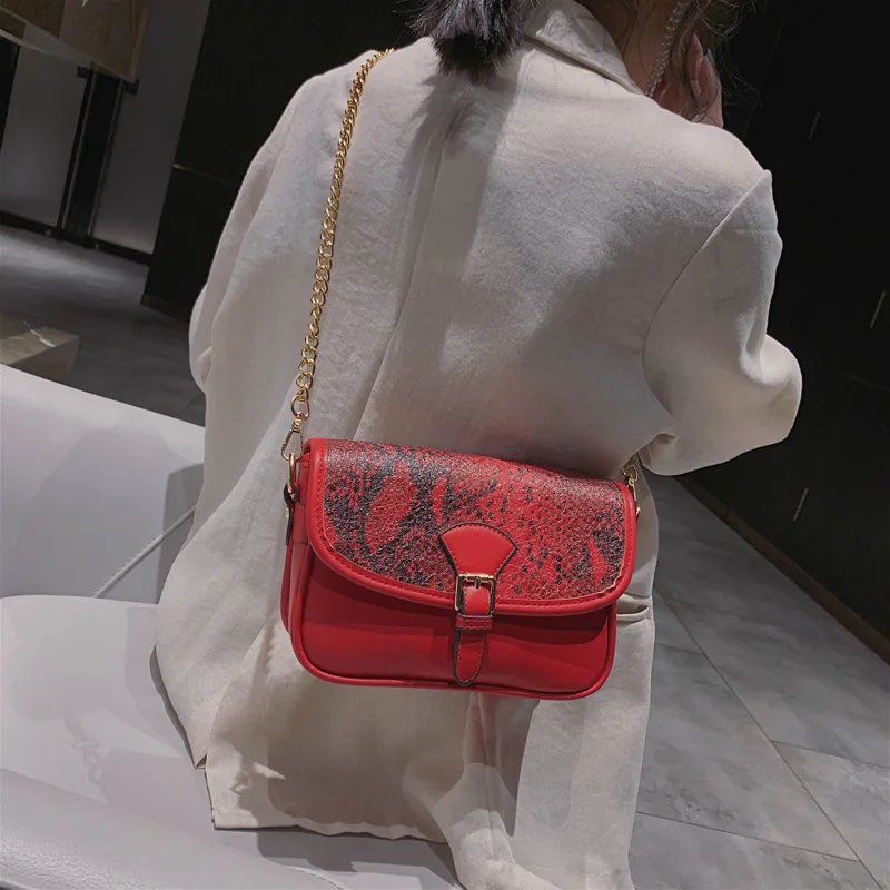 

High Quality Female Shoulder Bag Large Capacity Crossbody Bag Simple Leisure Lady Messenger Bag Ladies' PU Leather Chain Bag