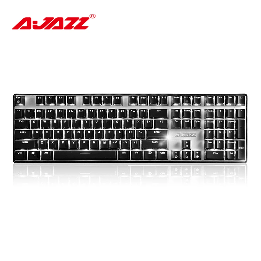 

Ajazz AK33I 108 keys wired USB mechanical gaming Keyboard Black Switch ergonomic monochrome mysterious lights for notebook/pc