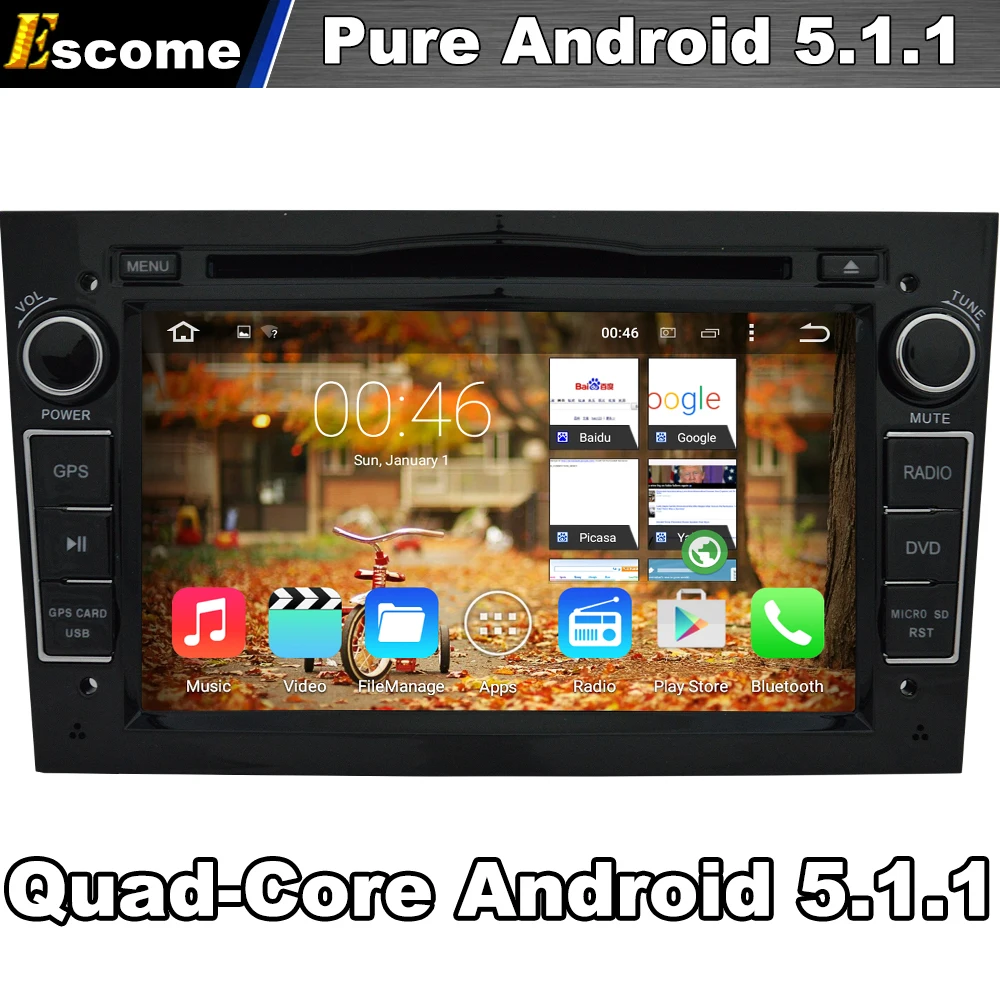 Pure Android 5 1 Car DVD for Opel Astra Antara Vectra Corsa Zafira Meriva Vivaro Tigra