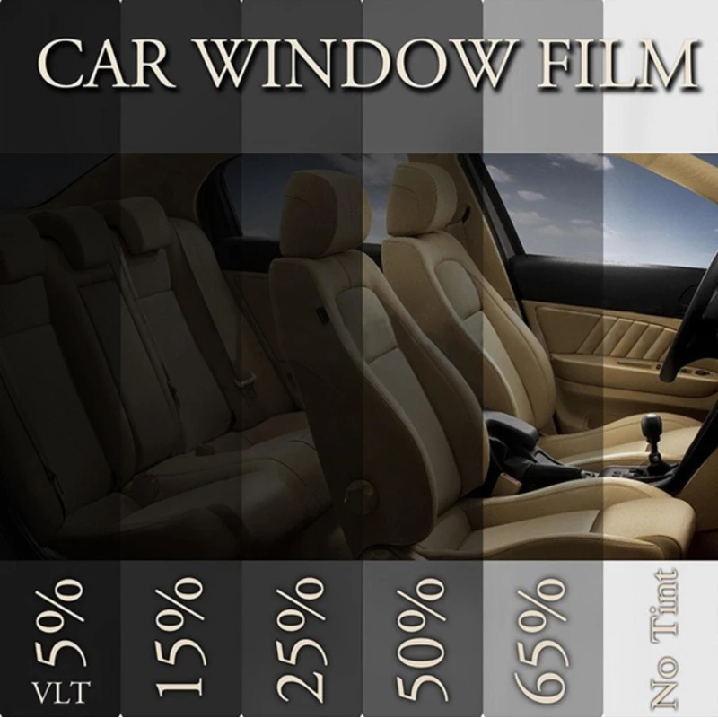 

car sunshade window tint film tinting roll kit 15% VLT black UV-proof scratch resistant for summer auto car house 50*300cm