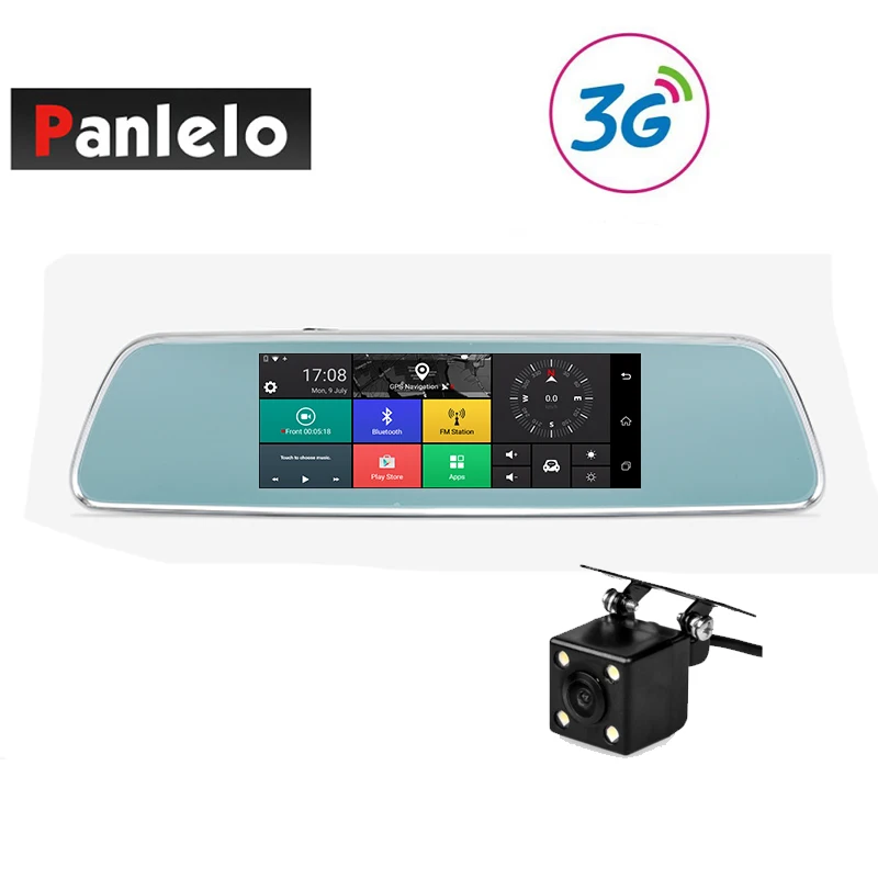 Зеркало заднего вида Panlelo V101 с GPS навигацией камерой 3G/4G Wi Fi 1 ГБ ОЗУ 16 Гб ПЗУ Android 5