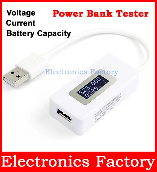 New LCD Digital USB Charger Cell Phone Power Bank Battery Capacity Voltage Tester Meter Current Detector V Voltmeter Monitor | Компьютеры