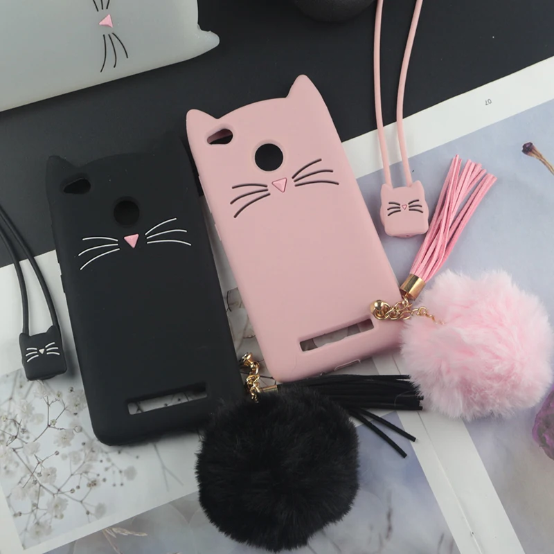 Милый силиконовый чехол с объемным рисунком для Xiaomi Redmi 3S 3 Pro чехлы японскими